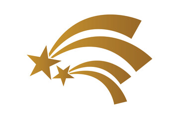 Shooting Star icon, Falling Star Icon and sparkle star icon, vector illustration of a star