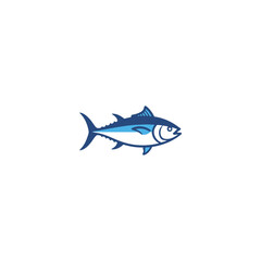 Obraz premium Fresh tuna logo symbolizing quality seafood and ocean freshness.