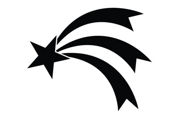 Shooting Star icon, Falling Star Icon and sparkle star icon, vector illustration of a star