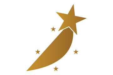 Shooting Star icon, Falling Star Icon and sparkle star icon, vector illustration of a star