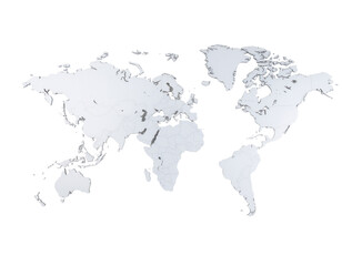 Obraz premium World map silhouette with soft blue tones and subtle texture for global travel and education themes