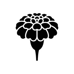 Marigold icon on White Background Vector Art Illustration on white background.