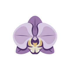 Orchid icon on White Background Vector Art Illustration on white background.