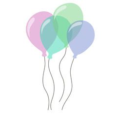 Birthday Balloon Illustration