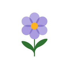 Daisy icon on White Background Vector Art Illustration on white background.