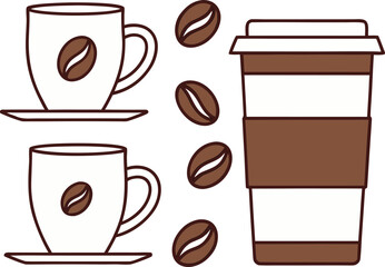 Coffee Illustration. Hot Coffee Illustration. Fresh Coffee Drink Illustration. Coffee Cup Illustration. Morning Coffee Illustration. Coffee Beverage Illustration. Coffee Time Illustration. Cafe Coffee