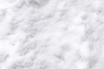 Obraz premium Fluffy white texture blankets the ground, creating a soft scene in a winter setting during the daytime near a building area. The scene appears bright and cold