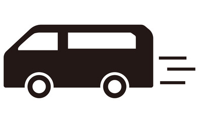 業務用車のシルエットイラスト