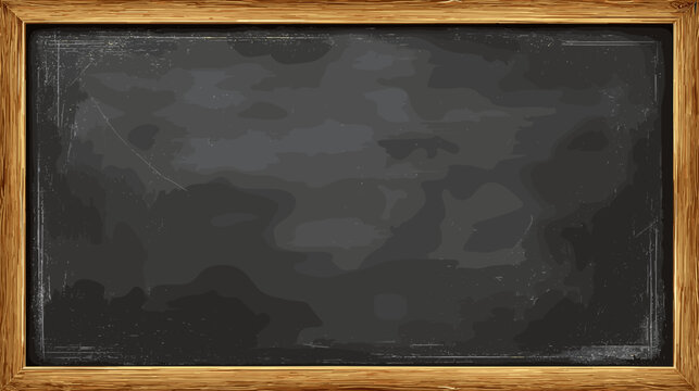 blackboard with chalk vector illustartion