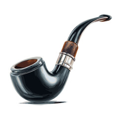 Obraz premium smoke pipe vintage vector illustartion 