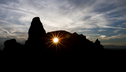 Sun breaking through Turret Arch © Circumnavigation