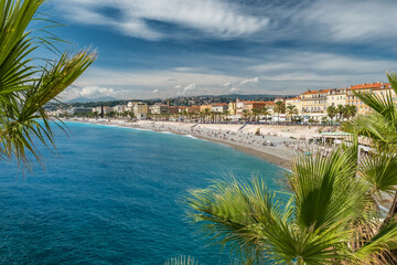 Beautiful view of Nice, Cote d'Azur, France.