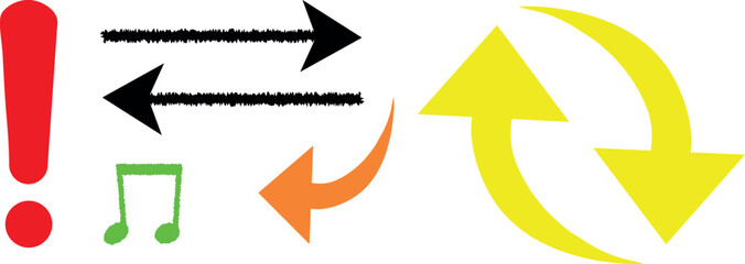 Dynamic Colorful Arrows Graphic Collection &ndash; Eye-Catching Arrow Icons and Directional Symbols for Infographics, Presentations, Branding, and Digital Projects