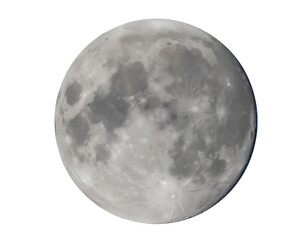 Moon in close-animated movie view showing textured cratered surface and subtle shading