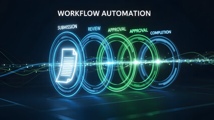 Workflow automation process with digital elements