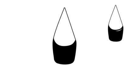 Obraz premium leather shoulder bag, black isolated silhouette