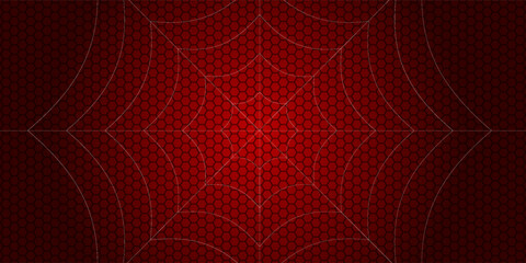 Spider web. Cobweb on Red background. Vector illustration