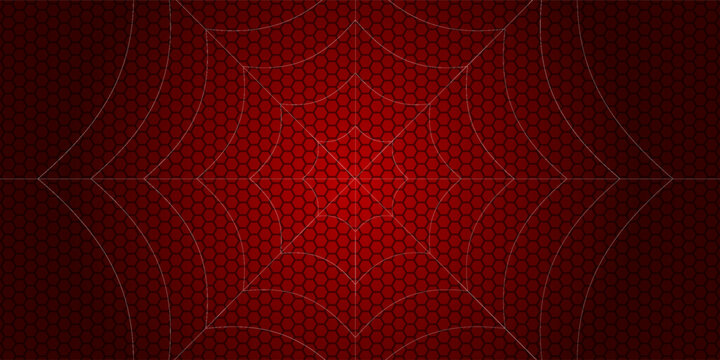 Spider web. Cobweb on Red background. Vector illustration