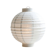 Fototapeta premium Japanese Lantern's Subtle Radiance: A delicate, round paper lantern, softly illuminated, casts a warm glow, showcasing its intricate design and timeless charm.