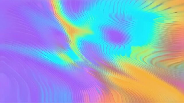 Vibrant and swirling abstract gradient with holographic and iridescent color effects, creating a psychedelic and futuristic visual experience
