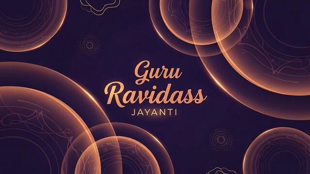 Guru ravidass jayanti celebration with golden orbs