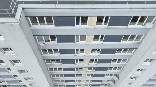 Vue a&eacute;rienne de la banlieue parisienne, nord de Paris, Saint denis, Seine saint denis