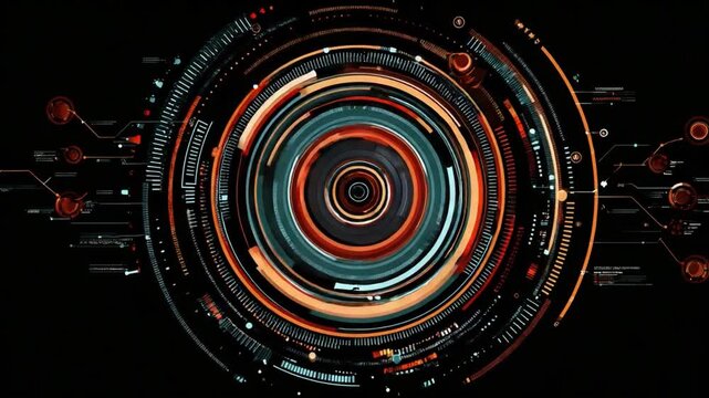 Technological Interface: Circular Digital Display