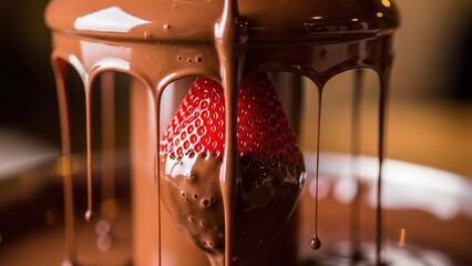 Strawberry dipped in chocolate