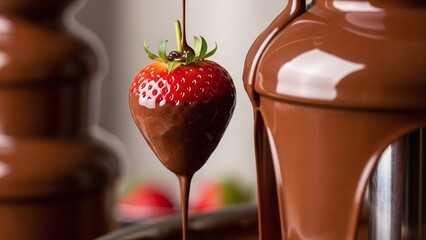 Strawberry dipped in chocolate