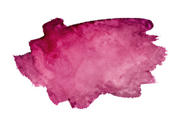 Pink watercolor splash with textured edges