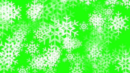 Vibrant Green Snowflake Pattern Background - Powered by Adobe