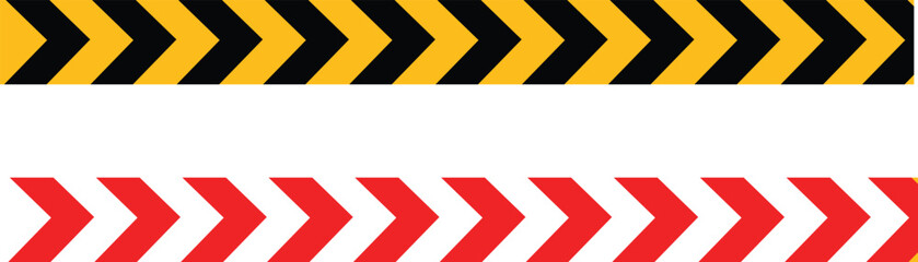 Construction Arrow Border Minimalist Illustration for Site Boundary Marking, construction site management, hazard zone identification, and industrial safety manuals.