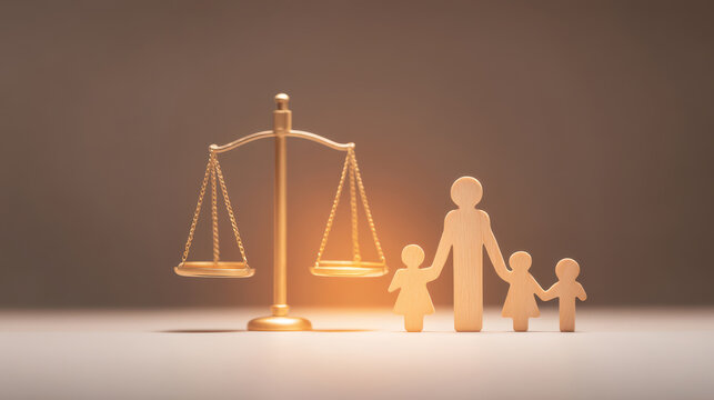 Symbolic representation of family, justice, and balance in society. Emphasizes equality and family values.