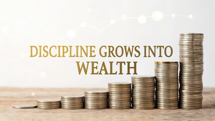 Stack of Coins Growing and Signifying Financial Growth