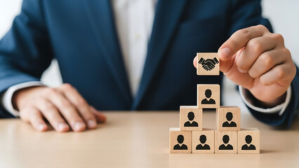 Building Partnerships with Teamwork in Modern Office Environment