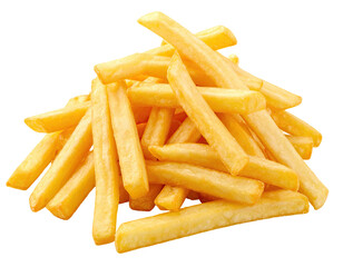 A golden heap of perfectly cooked potato fries, ready to be enjoyed