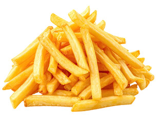 A pile of golden-brown, crispy fries, ready to be eaten