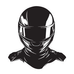 black motorcycle helmet