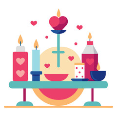 Valentine Romantic Dinner Home