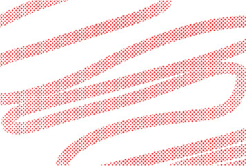 手描きドットロープの背景イラスト　赤　Adobe Illustrator Artwork