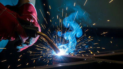 Skilled Technician at Work in an Industrial Setting