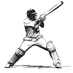 cricket athlete with bat