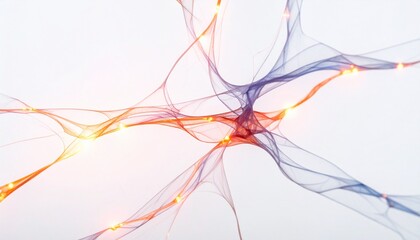 Abstract digital art: intricate digital lines weave across a bright canvas, evoking the interconnectedness of complex systems. capturing the essence of the digital era.