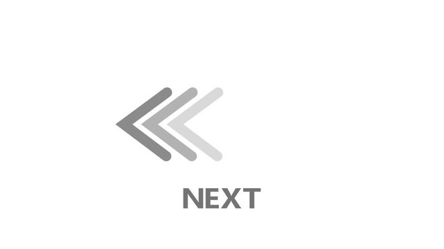 White Background With Gradient Arrows Pointing Left and Text Next direction forward