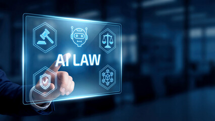 AI Law Concept Artificial Intelligence Integration in Legal and Justice Systems
