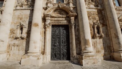Architectural marvel of Collegiate Church of San Miguel in Alfaro, La Rioja, Spain