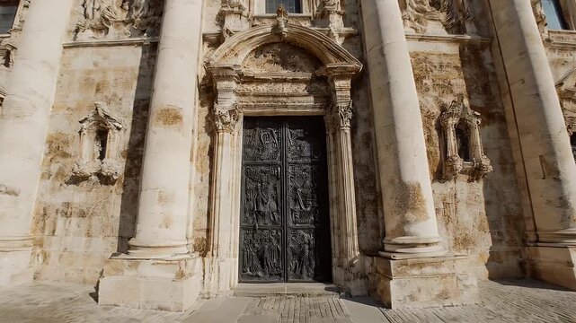 Architectural marvel of Collegiate Church of San Miguel in Alfaro, La Rioja, Spain