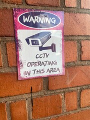 CCTV street sign 