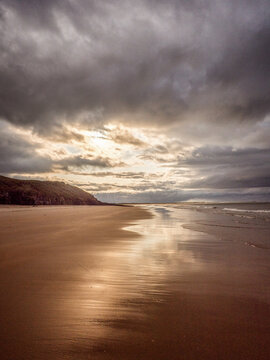 sunset on the beach