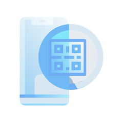 Glassmorphism Online Payment QR Icon